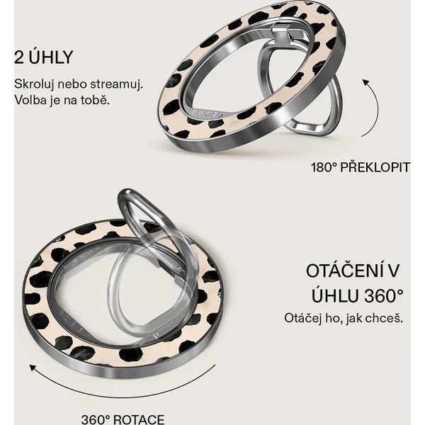 Burga Magnetic Ring držák Almond Latte stříbrný - Držáky - Obrázek 0ebfbc9f542a4c8a93c3397ce4a45df6