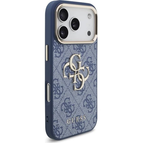Guess PU Leather 4G Metal Logo Gold Frame kryt iPhone 18 Pro modrý - Pouzdra - Obrázek 0ec94afff6f5434aa5dbf4185da559ed