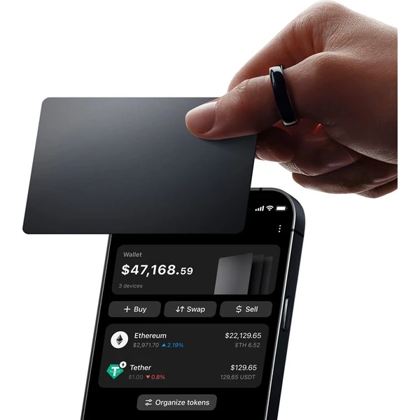 Tangem Wallet 3-card set krypto peněženka Stealth (3 ks)  - Krypto peněženky - Obrázek 0f74fd4cf61941e6a9546e50a6311f64