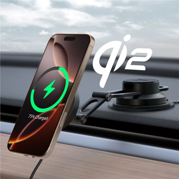 Spigen OneTap Pro 4 Dashboard/Windshield Qi2 MagSafe držák na sklo/palubovku s nabíjením černý - Držáky - Obrázek 0f7e27b4c1a44ea7be05013201e0196a