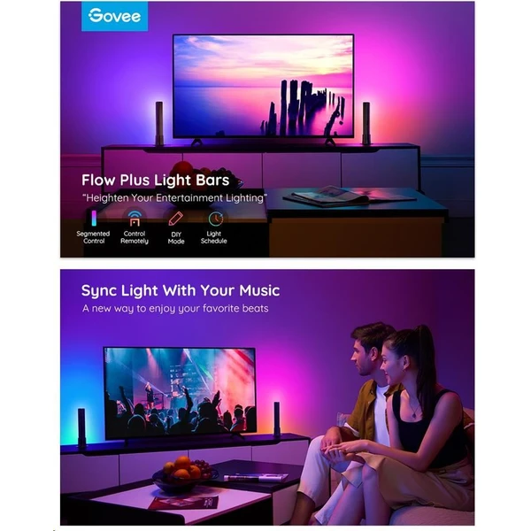 Govee Flow Plus SMART LED TV & Gaming osvětlení  (RGBICWW) - Chytrá osvětlení - Obrázek 0f7ffea4b6494c0797ec4d34edde7eea