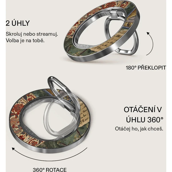 Burga Magnetic Ring držák Oath stříbrný - Držáky - Obrázek 0f955a9507d747929c5be9c296d25acb