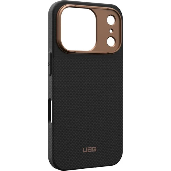 UAG Fibr Armr MagSafe kryt iPhone 17 Pro kevlar černý/bronzový - Pouzdra - Obrázek 0fc128b1edeb4ee1b92f8f8cb5ee8f26
