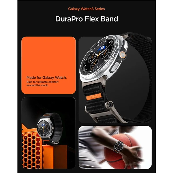 Spigen DuraPro Flex řemínek Samsung Galaxy Watch8 (40/44/46mm) černý - Řemínky - Obrázek 0fd6d7c512dc40a89ba27f437afadc90