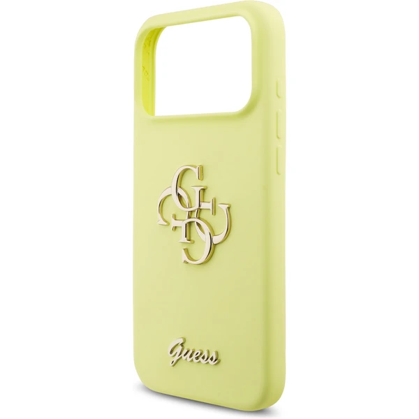 Guess Liquid Silicone 4G Metal Logo kryt iPhone 17 Pro Max žlutý - Pouzdra - Obrázek 0fef27d027dc47c9a91ed88a82c8ca6c