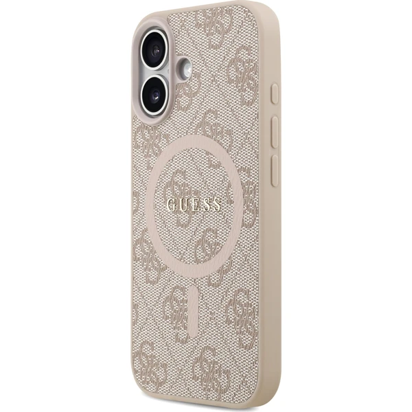 Guess PU Leather 4G Colored Ring MagSafe Zadní Kryt pro iPhone 17 růžový - Pouzdra - Obrázek 10122fb29a9b47119344e1a0eb6a4cdc