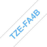 Brother TZe-FA4 zažehlovací páska modrá na bílém 18 mm - Pásky pro štítkovače