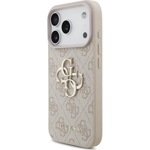 Guess PU 4G Metal Logo kryt iPhone 18 Pro růžový - Pouzdra - Obrázek 1066674f7a7e4e9eb777d47d93727ee2