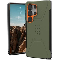 UAG Civilian Pro kryt Samsung Galaxy S25 Ultra olivový/oranžový - Pouzdra
