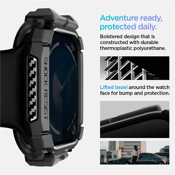 Spigen Rugged Armor kryt pro Apple Watch 10/11 (42mm) matně černý - Pouzdra - Obrázek 108b03e784964ac1a524b7076153fc68