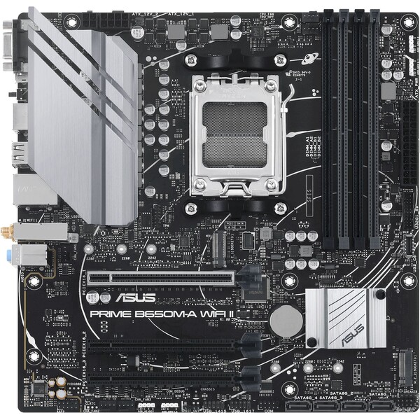 ASUS PRIME B650M-A WIFI II Stříbrná