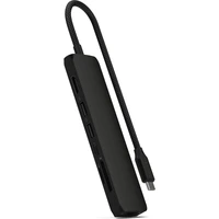 Satechi 7v1 USB-C Slim víceportový adaptér s Ethernetem černý - USB huby