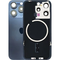 Náhradní zadní sklo pro iPhone 15 Pro modrý titan - Náhradní zadní skla