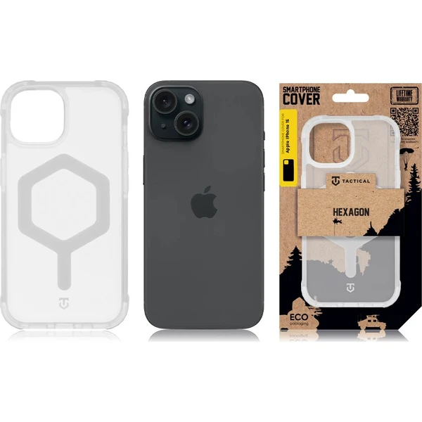 Tactical MagForce Hexagon kryt Apple iPhone 15 bílý - Pouzdra - Obrázek 10cad2674a1149328f60da32a19b150f