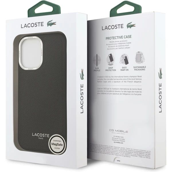 Lacoste PU Leather Champs Elysees MagSafe kryt iPhone 17 černý - Pouzdra - Obrázek 10d090a5aa5941fab465d960cb8c0f4a