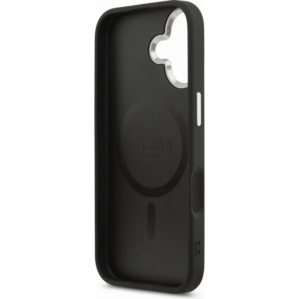 Guess PU Leather Triangle Logo MagSafe kryt iPhone 17 černý - Pouzdra - Obrázek 112f117ec16a4116a67825a0288ebb36