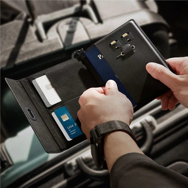 Spigen Universal Passport Holder pouzdro na cestovní doklady černé - Pouzdra - Obrázek 11355b2387554f848a94834fbc1edc69