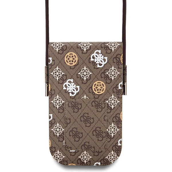 Guess PU 4G Peony Multicolor taška na telefon hnědá - Pouzdra - Obrázek 114818fe35484d9f9fb8c6fbf35179f5