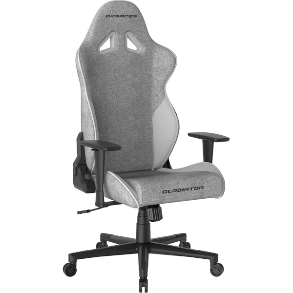 DXRacer GLADIATOR látková herní židle šedo-bílá - Židle - Obrázek 114D000O01