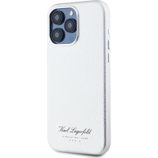 Karl Lagerfeld Grained PU Hotel RSG zadní kryt pro iPhone 15 Pro Max šedý - Pouzdra - Obrázek 11541ceafcd147909771ca5b96c550db