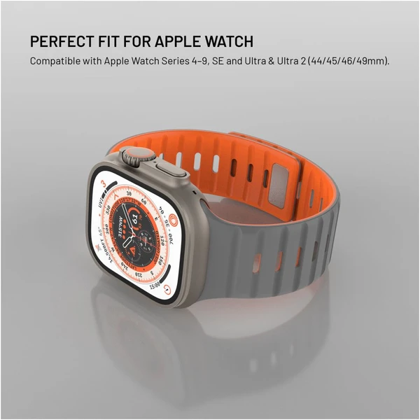 FIXED Silicone Magnetic Strap řemínek Apple Watch 44/45/46/49mm světle šedý - Řemínky - Obrázek 116110b8cfab4c6c986778cbb4537645