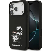 Karl Lagerfeld Liquid Silicone K&CH Sketch MagSafe kryt iPhone 17 Pro černý - Pouzdra