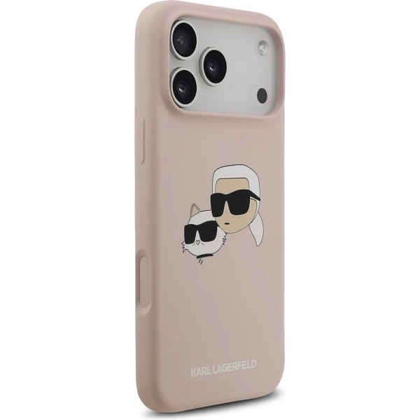 Karl Lagerfeld Liquid Silicone Double Heads MagSafe kryt iPhone 17 Pro Max růžový - Pouzdra - Obrázek 118d360e43004c4d9d25973c6e189007