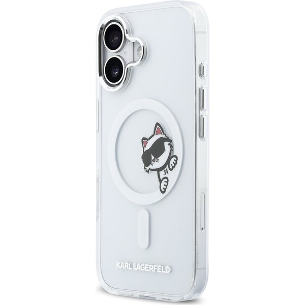 Karl Lagerfeld IML Choupette Peekaboo MagSafe kryt iPhone 17 čirý - Pouzdra - Obrázek 1199e75b0f454c5082e4578bd02efb10
