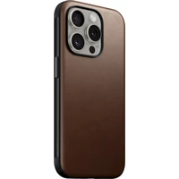 Nomad Modern Leather MagSafe kryt iPhone 15 Pro hnědý - Pouzdra