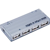PremiumCord USB 2.0 Hub 4-portový s napájecím adaptérem 5V 2A - USB huby