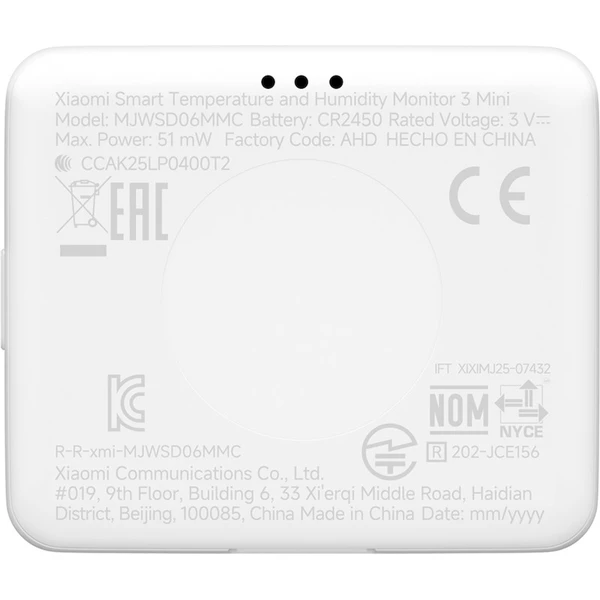 Xiaomi monitor teploty a vlhkosti 3 Mini bílý - Senzory - Obrázek 11ZM000K01
