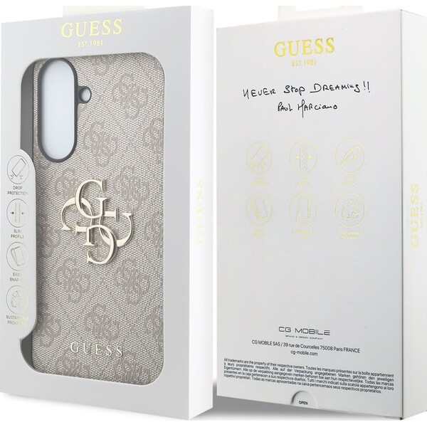 Guess PU 4G Metal Logo kryt Samsung Galaxy A37 růžový - Pouzdra - Obrázek 11a86964715f4a438c86f4afc6faf5e1