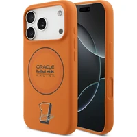Oracle Red Bull Racing Silicone Blue Ring MagSafe kryt iPhone 17 Pro oranžový - Pouzdra