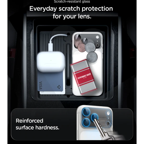 Spigen Glass tR EZ Fit Optik Pro XL 1 Pack sklo na fotoaparát iPhone 18 Pro Max tmavě šedé - Ochranné folie a skla - Obrázek 11bed21310d84019ae8955229cdcd167