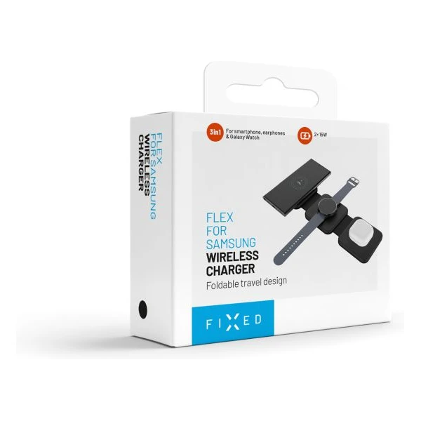 FIXED Flex for Samsung 3v1 bezdrátová nabíječka, 15W+3W+15W, černá - Nabíječky - Obrázek 11ded900f8664f9db45caf2c3b6f94fb