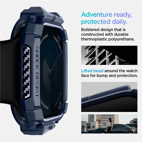 Spigen Rugged Armor kryt pro Apple Watch 10/11 (42mm) námořně modrý - Pouzdra - Obrázek 12052773cf5a444d82699c83e2fa1252