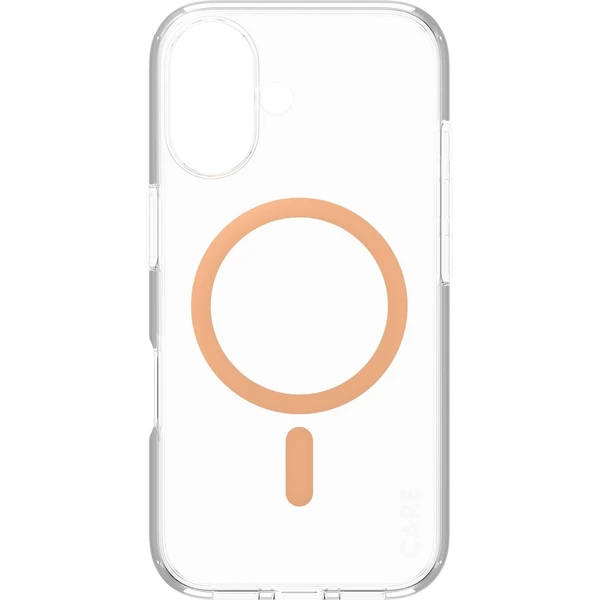PanzerGlass® CARE kryt Apple iPhone 16 MagSafe Urban Combat čirý/broskvový - Pouzdra - Obrázek 1208000P01