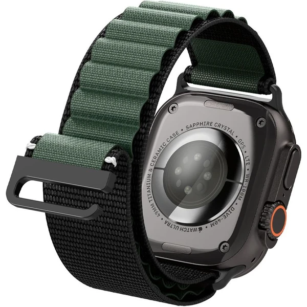 Spigen Fabric Band (hook) řemínek Apple Watch 49/46/45/44mm černý/zelený - Řemínky - Obrázek 12088a4c33444f59aedf5d1e6f85adf1