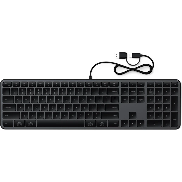 Satechi Slim LX3 drátová klávesnice (US English) vesmírně černá