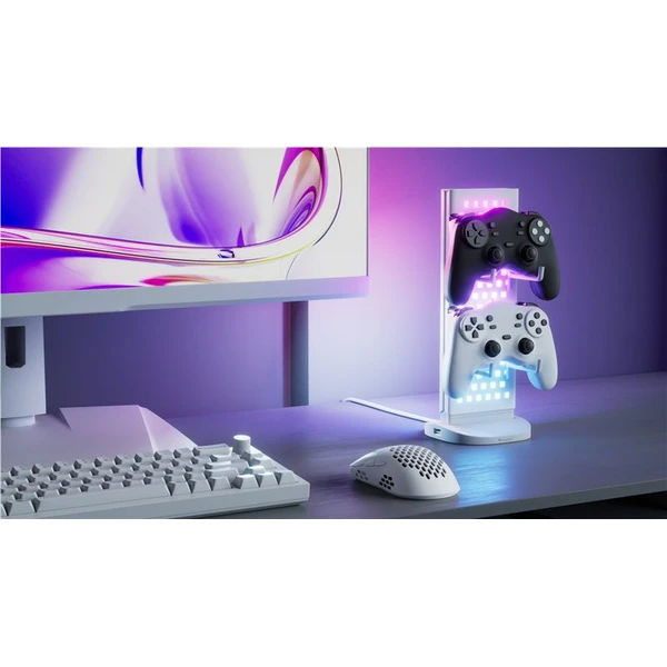 Nanoleaf Pegboard Desk Dock stolní dokovací stanice bílá - Chytrá osvětlení - Obrázek 12195f2231c14d5d902e1c287bb89223