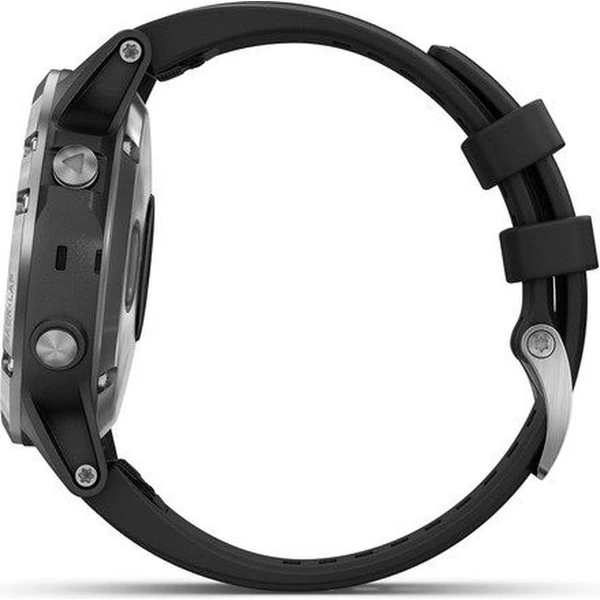 Garmin Fenix 5 Plus stříbrné/černý pásek - Chytré hodinky - Obrázek 122T000101