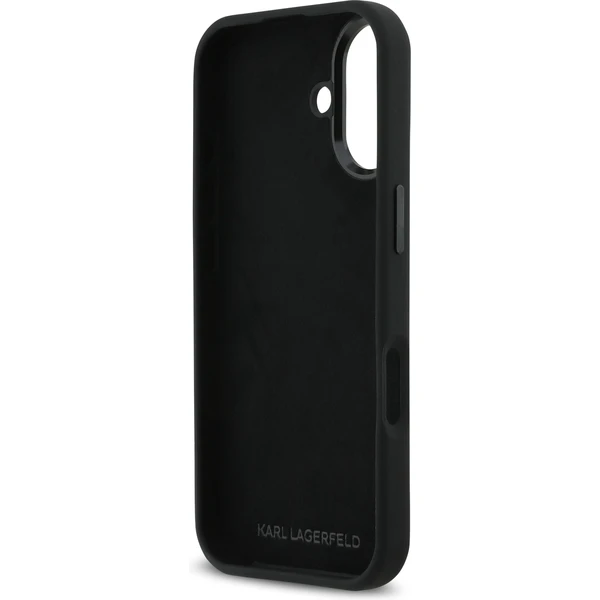 Karl Lagerfeld Liquid Silicone Metal Ikonik kryt iPhone 17 černý - Pouzdra - Obrázek 12505003f0c0464098a8afd8b5f80076