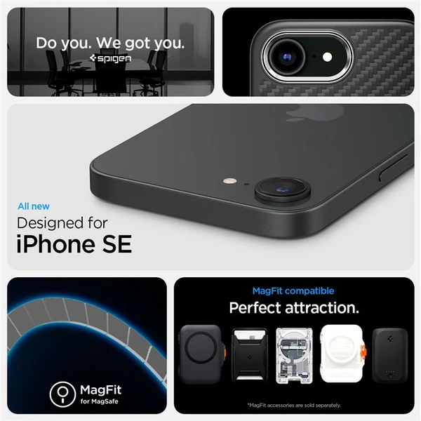 Spigen Enzo Aramid MagSafe kryt iPhone 17e/16e matně černý - Pouzdra - Obrázek 125f276ed48747cbabbe5753d0f3c94c