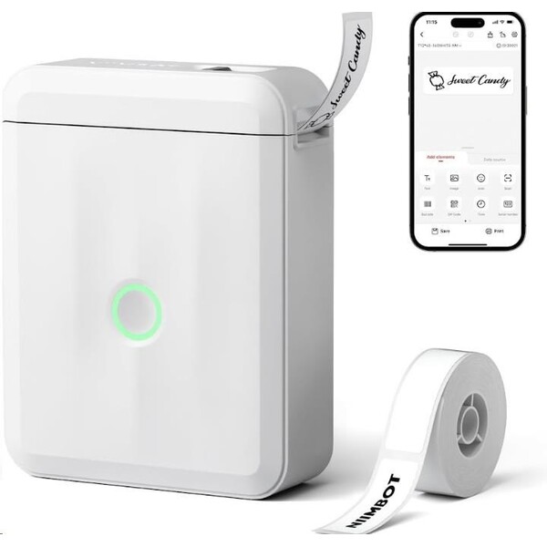 Niimbot tiskárna štítků D110-M Smart bílá + role štítků 160 ks