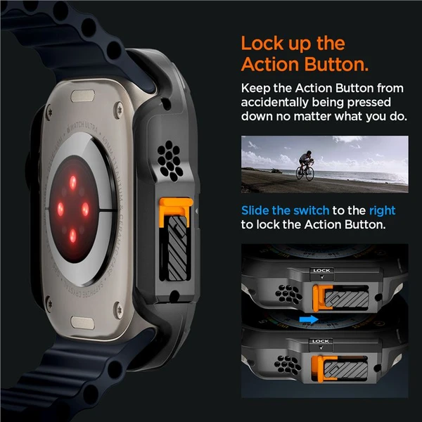 Spigen Lock Fit kryt Apple Watch Ultra 3/2/1 (49mm) černý - Pouzdra - Obrázek 1297397fed79493a84c98a192a049850