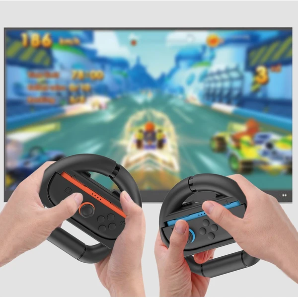 iPega SW2054 Racing Wheel volanty pro JoyCon ovladače Nintendo Switch 2 černá - Volanty - Obrázek 12998c4d025945cf8d3a1ad6bee5439b