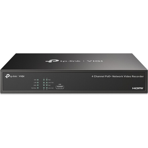 TP-Link VIGI NVR1004H-4P-2TB Černá