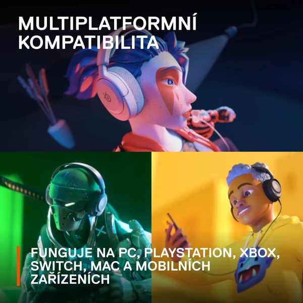 SteelSeries Arctis Nova 1 herní sluchátka bílá - Sluchátka - Obrázek 12FJ300401