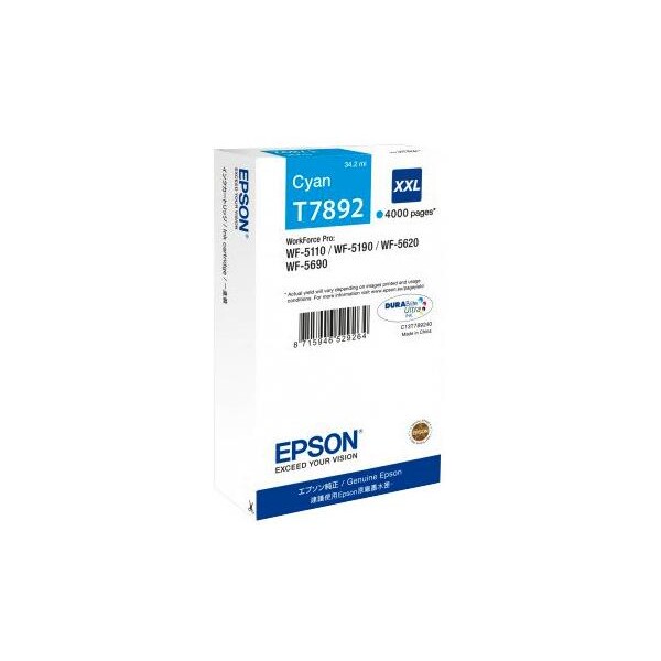Epson T7892 - originální Modrá