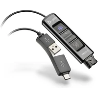 Poly DA85-M USB-A/C na QD redukce černá - Kabely a redukce